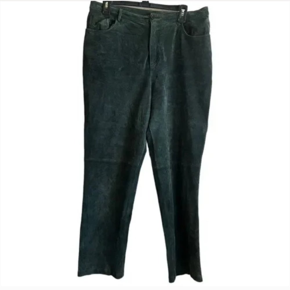 Brandon Thomas Suede Leather Pants